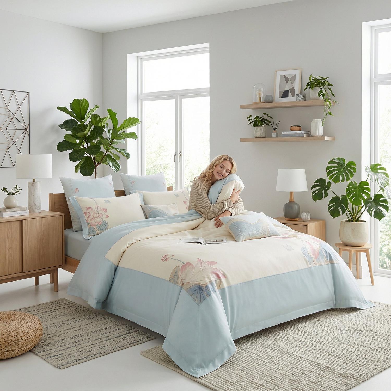 Ardena Elegant Embroidered Bedding Set For Bedrooms