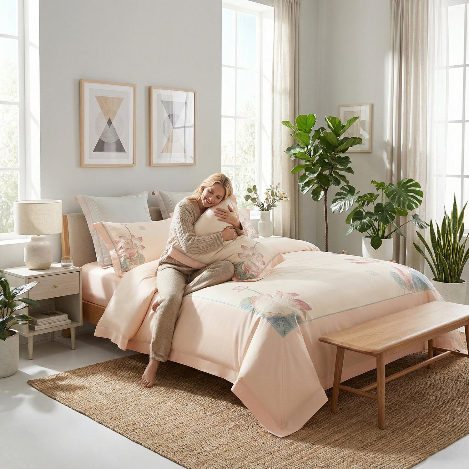 Ardena Elegant Embroidered Bedding Set For Bedrooms