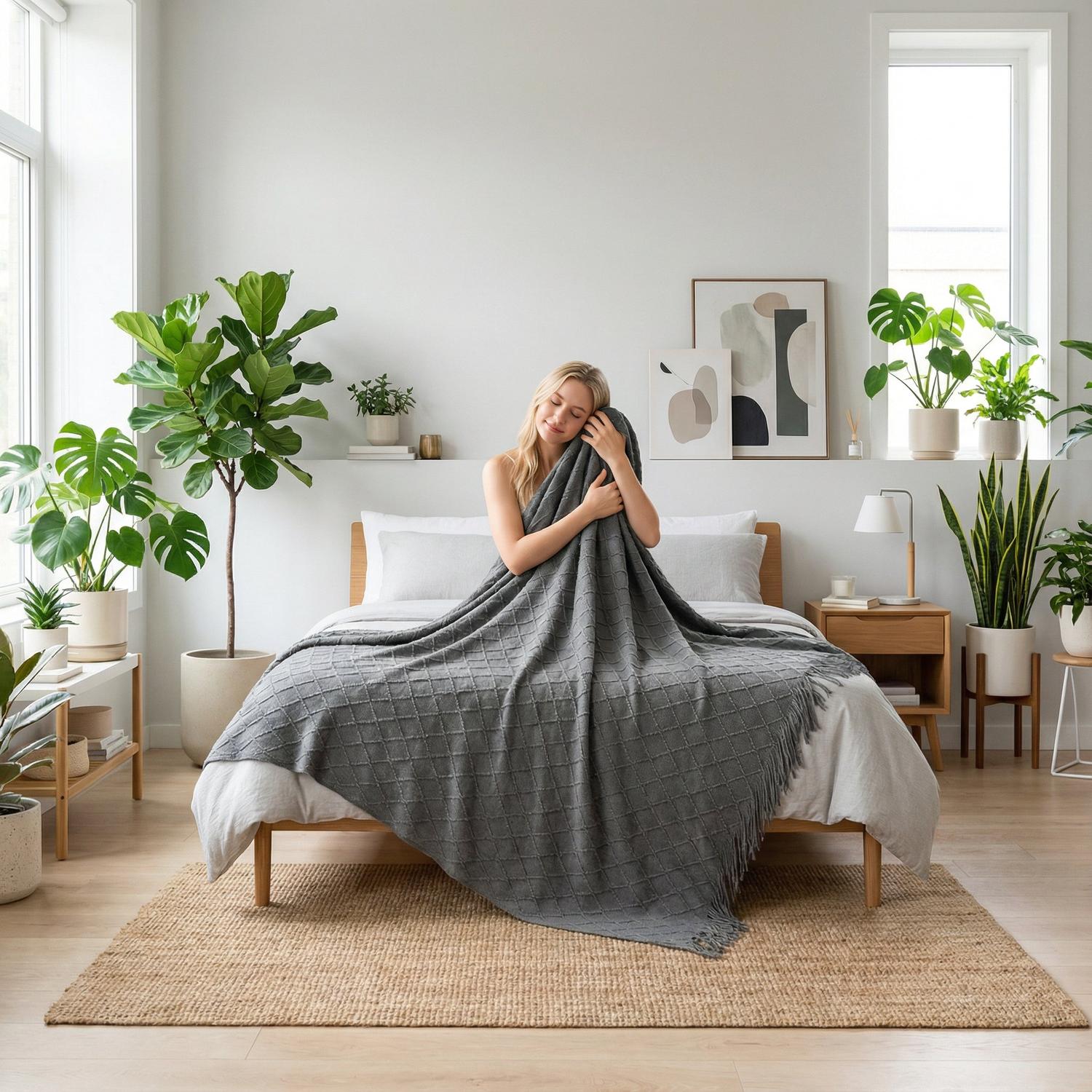 Aesthetic Throw Blanket For Living Room Accent Piece