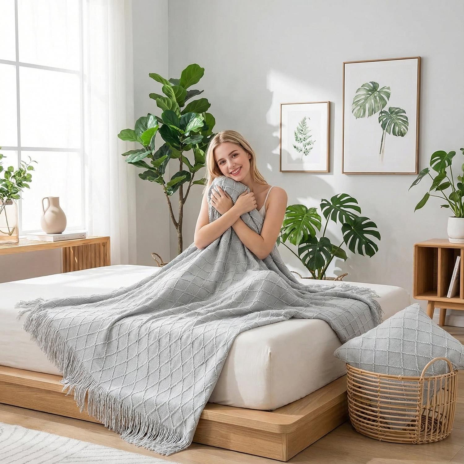 Aesthetic Throw Blanket For Living Room Accent Piece