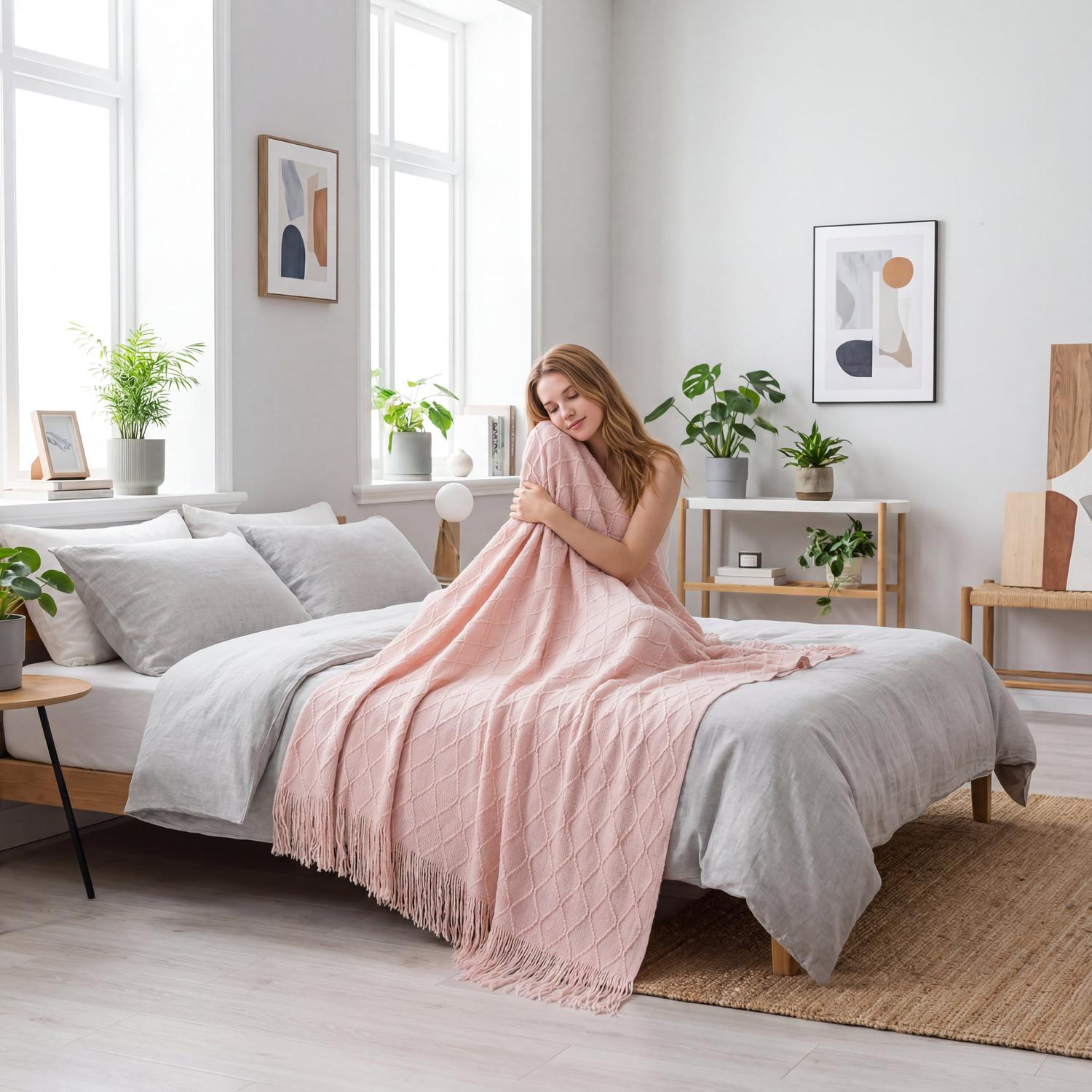 Aesthetic Throw Blanket For Living Room Accent Piece