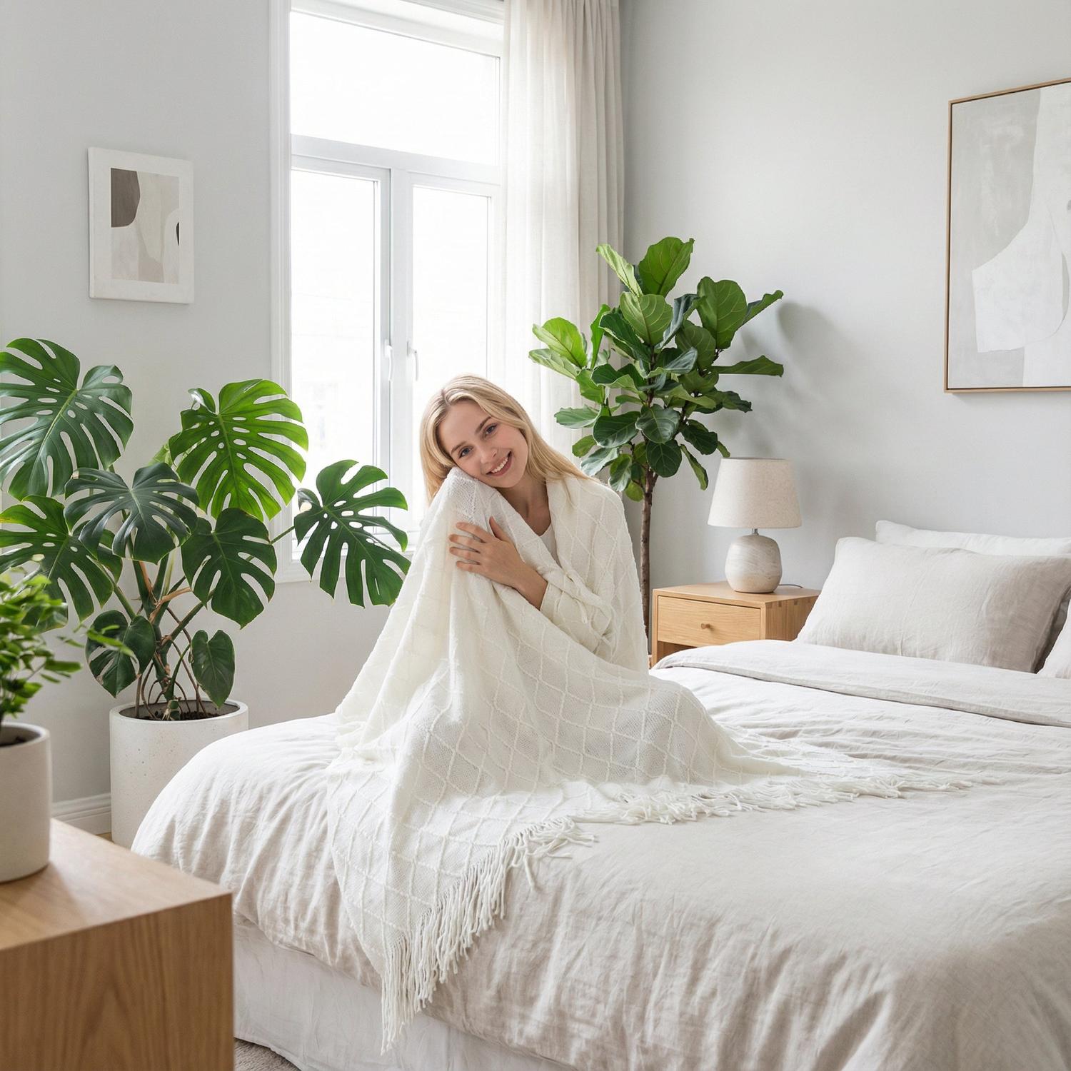 Aesthetic Throw Blanket For Living Room Accent Piece