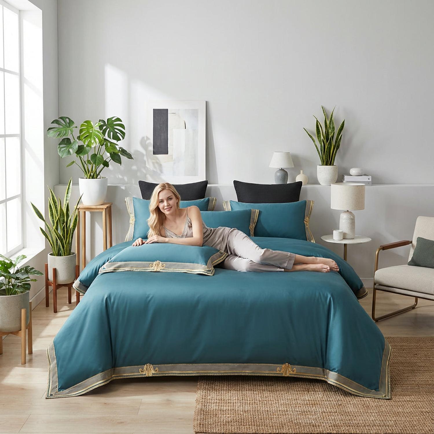 Aurelia Elegant Cotton Bedding Set Edition For Classic Sleep