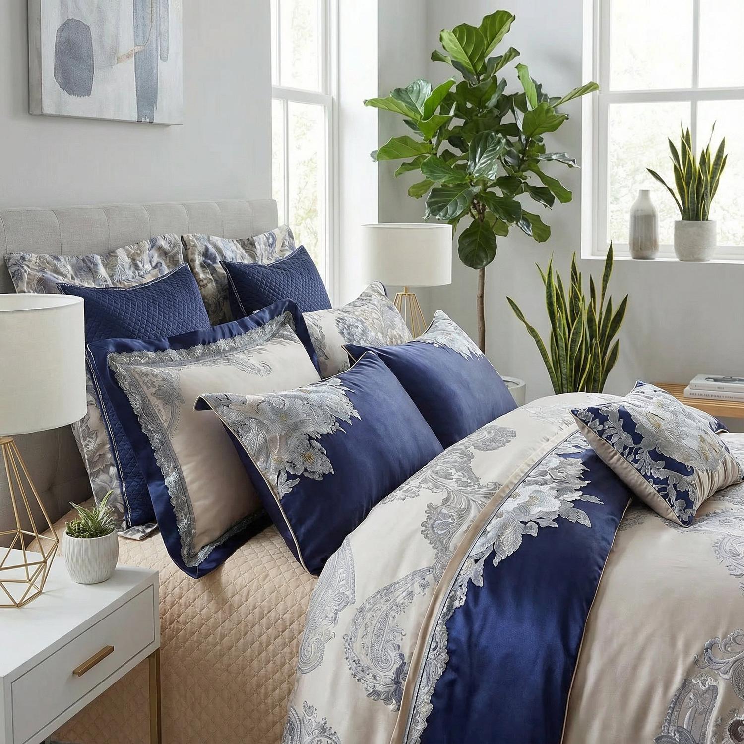 Avara Elegant Woven Bedding Set for Modern Bedrooms