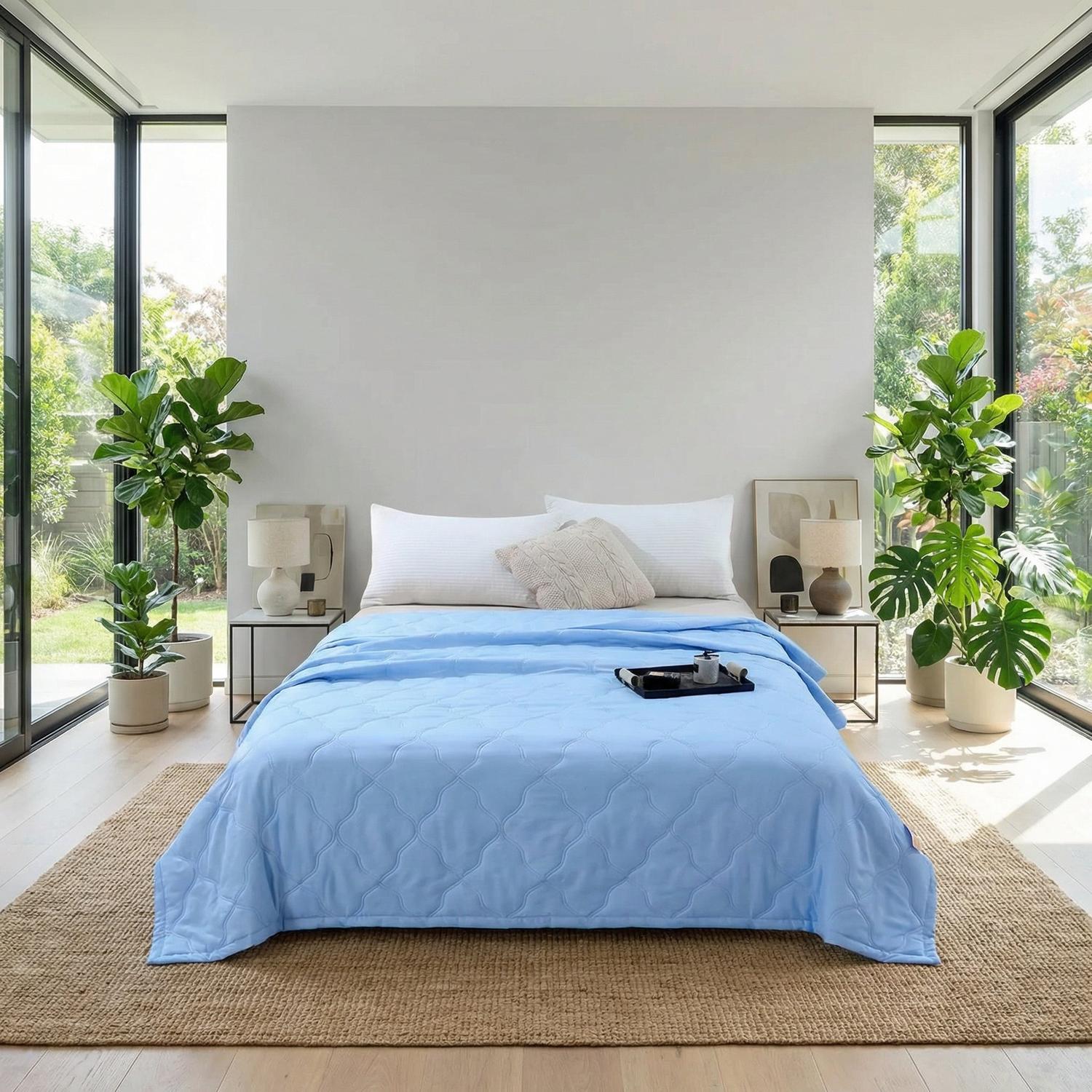 Breathable Cotton Quilt Blanket For Spring And Summer Cooling