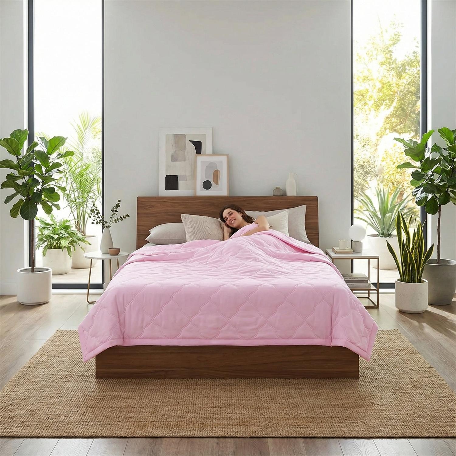 Breathable Cotton Quilt Blanket For Spring And Summer Cooling