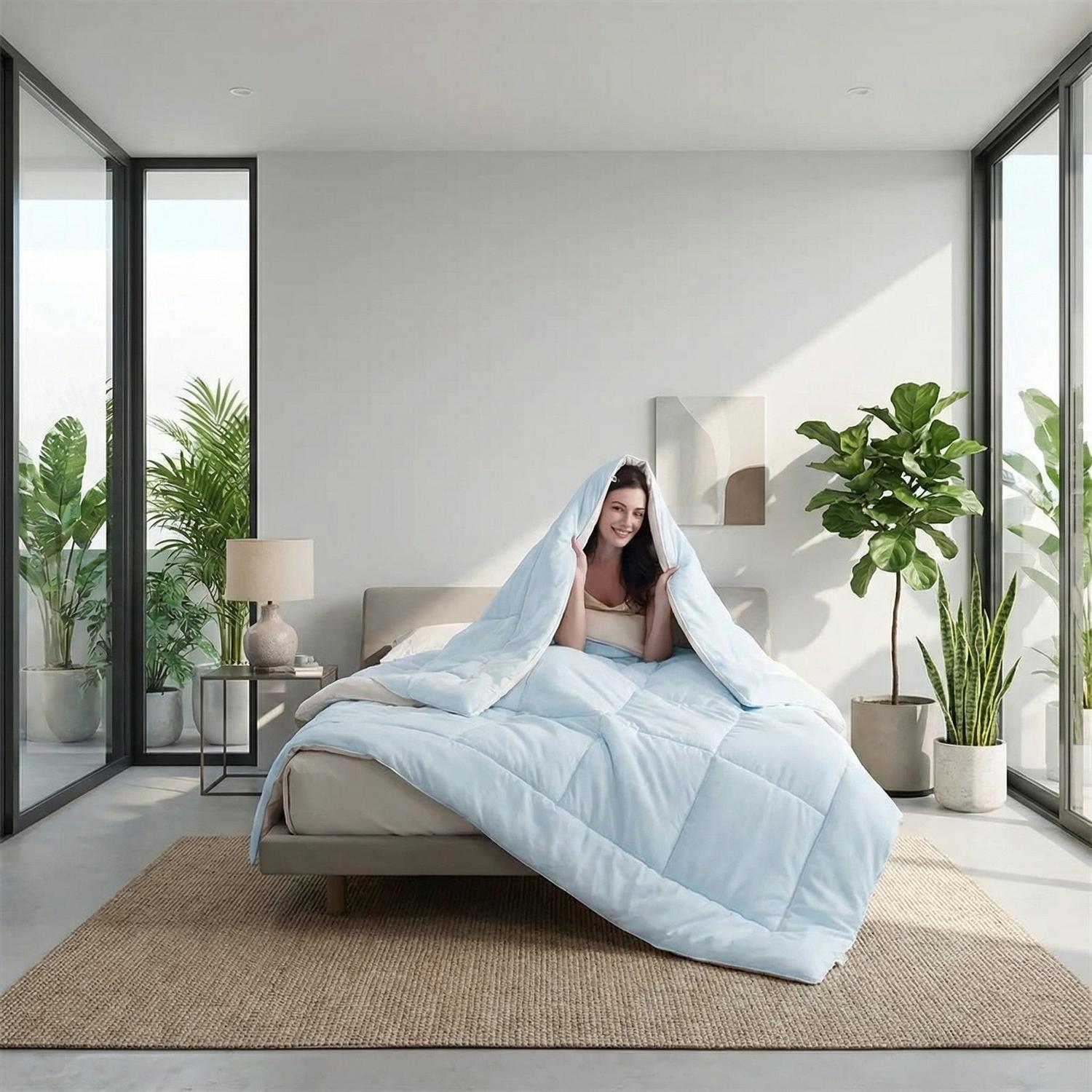Cooling Comforter Blanket for Warm Nights at Home Daily