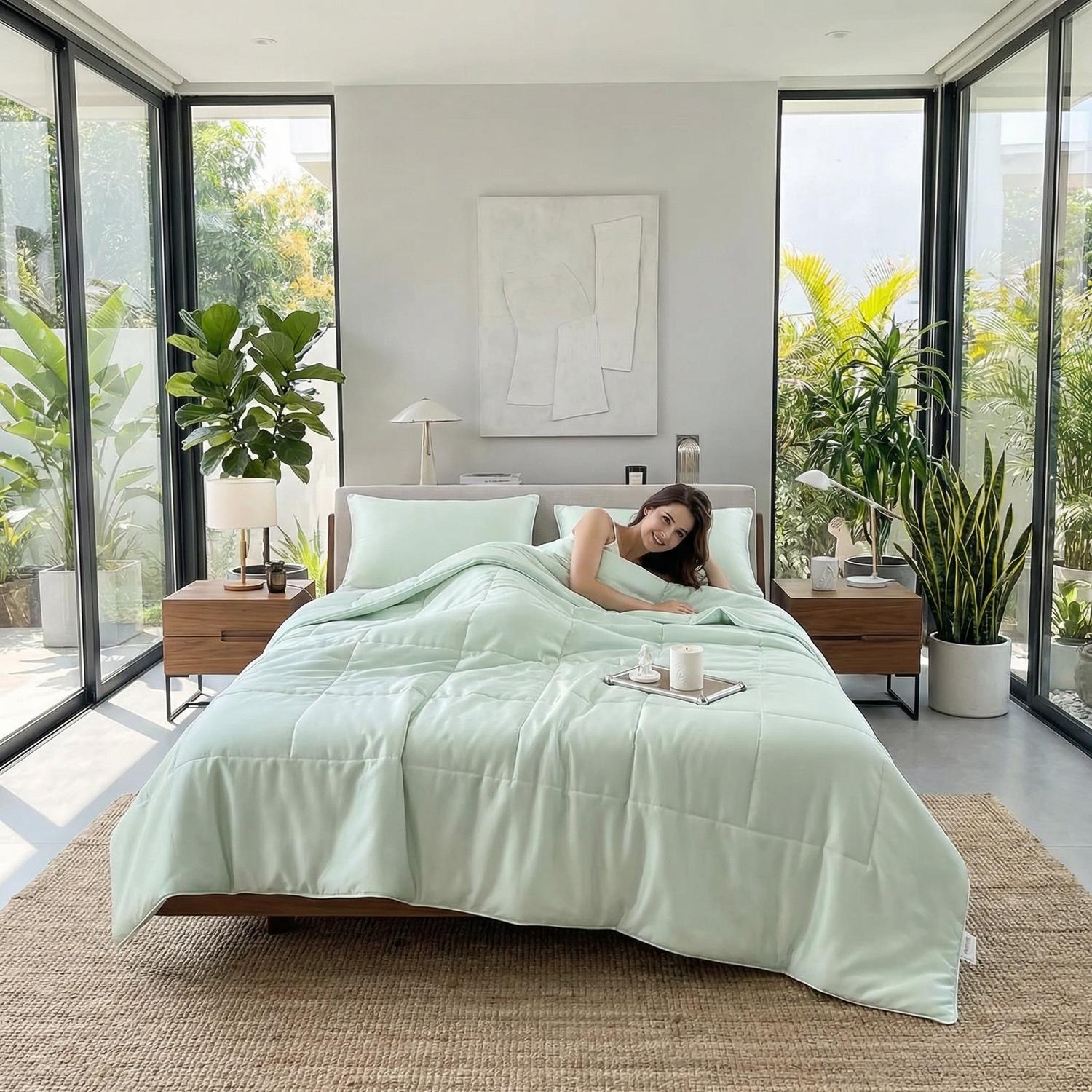 Cooling Comforter Blanket for Warm Nights at Home Daily