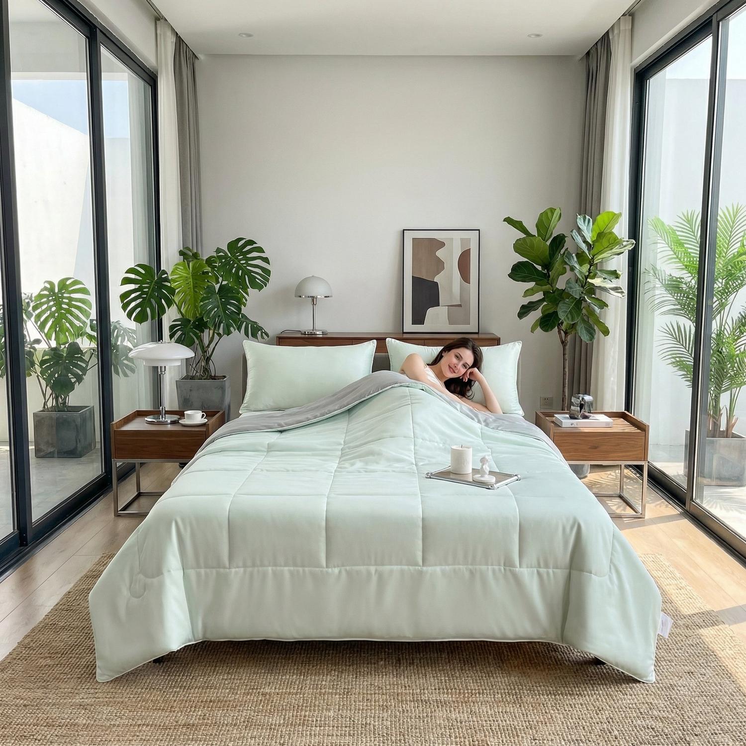 Cooling Comforter Blanket for Warm Nights at Home Daily