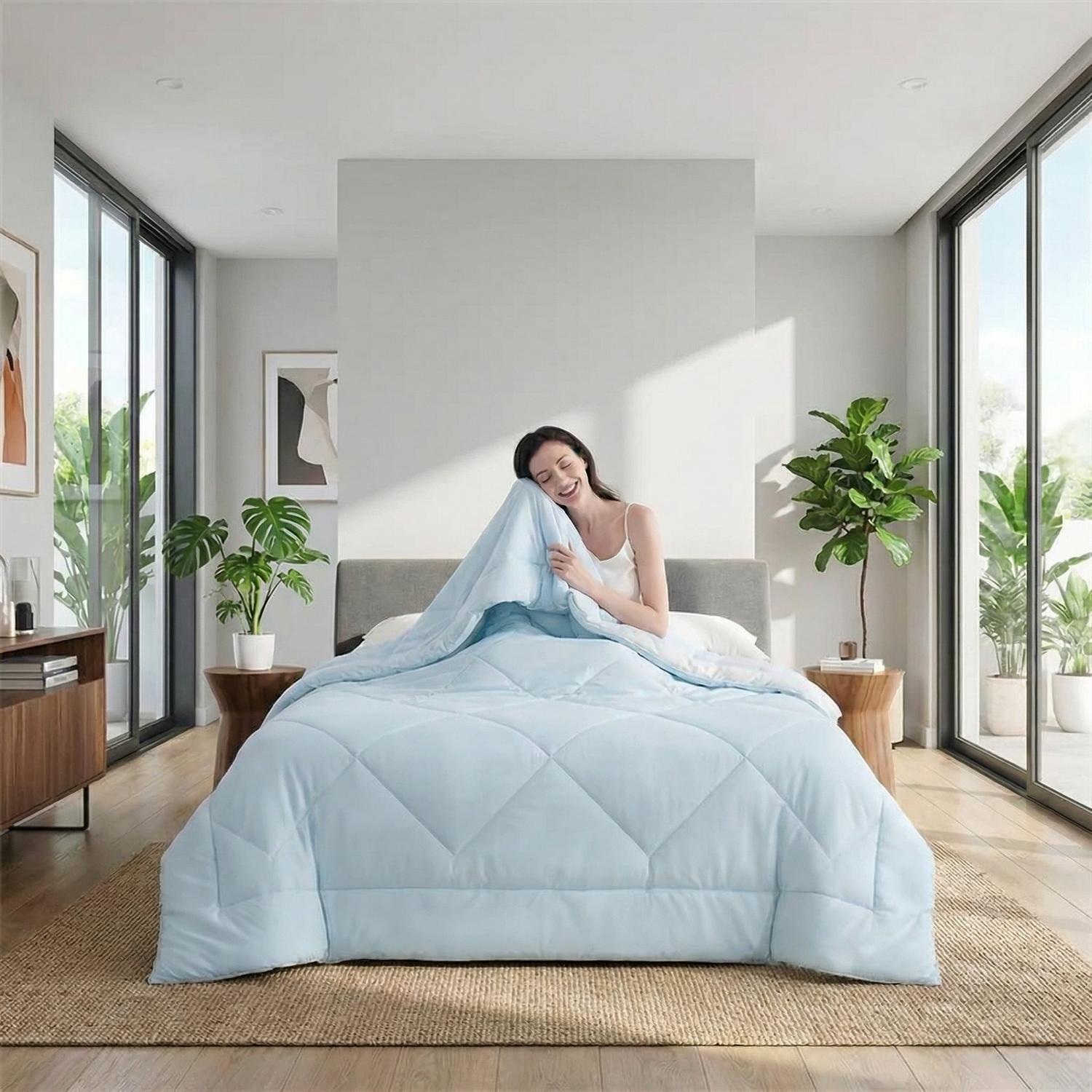 Cooling Comforter Blanket for Warm Nights at Home Daily