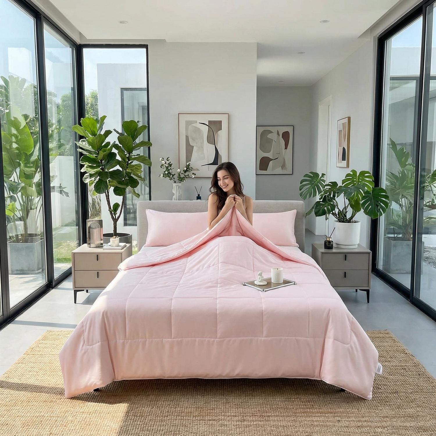 Cooling Comforter Blanket for Warm Nights at Home Daily