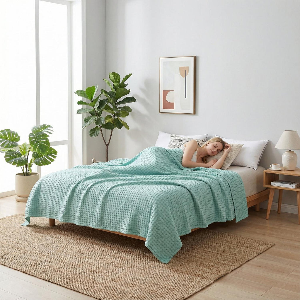 Soft Cotton Jacquard Towel Quilt For Bedding And Bedroom Decor