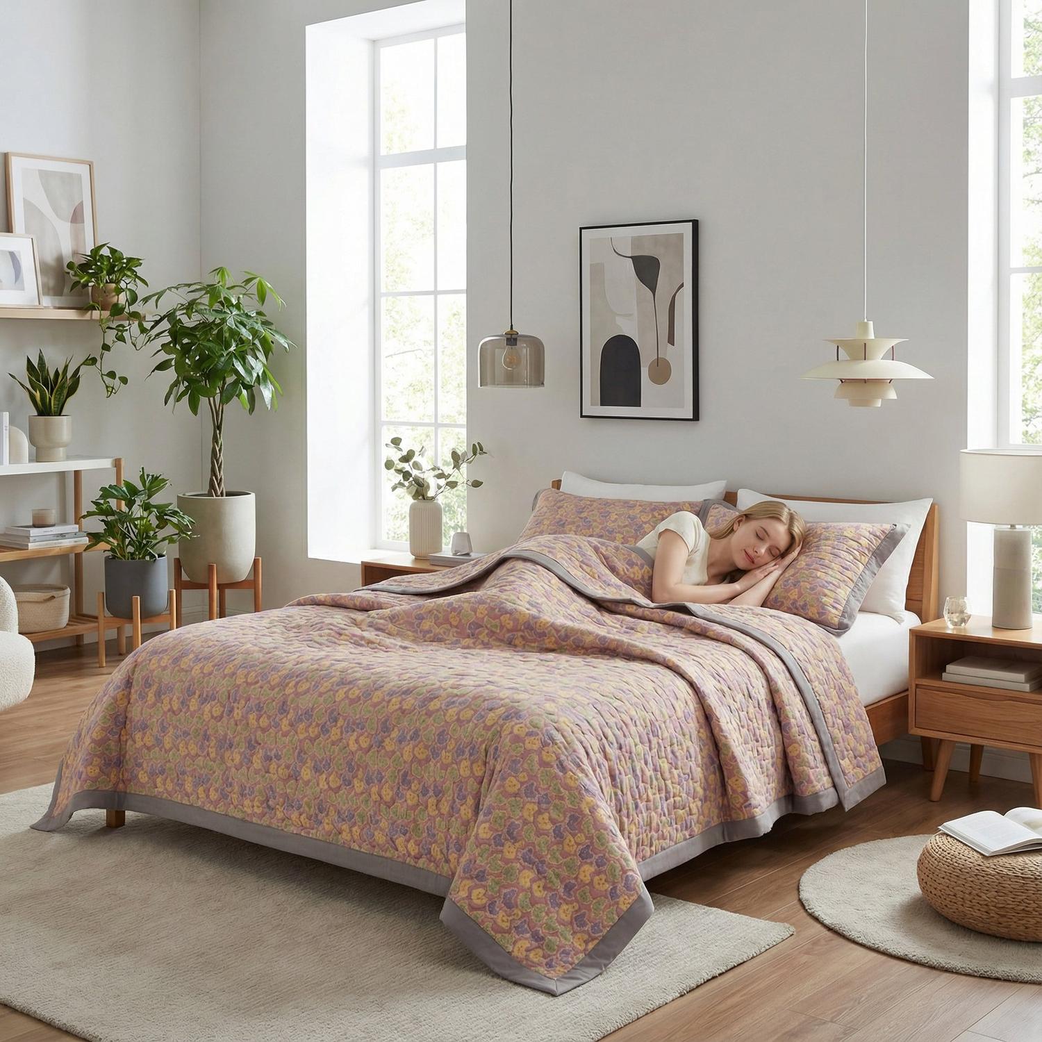 Cotton Three-Layer Gauze Blanket For Home Use Today