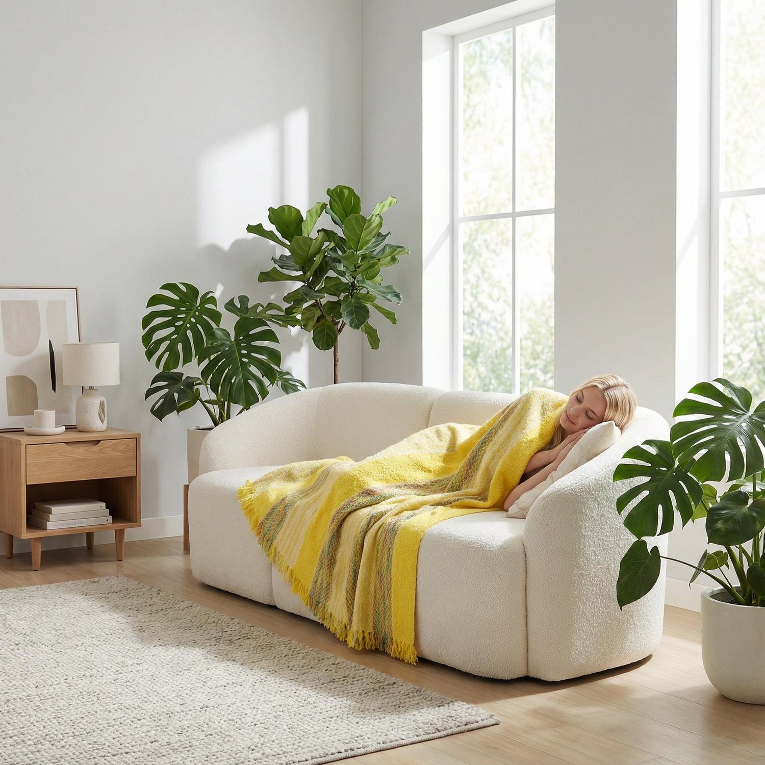 Aurora Lodge Nordic Flair Throw Blanket For Modern Living Rooms