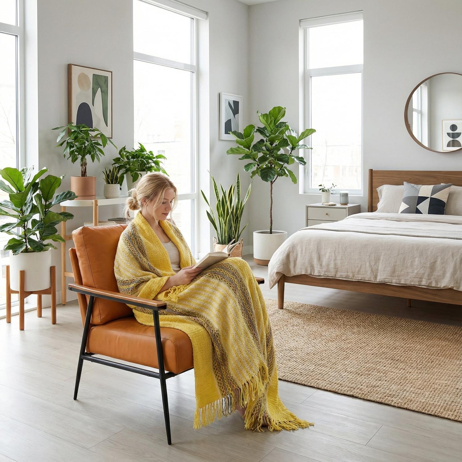 Aurora Lodge Nordic Flair Throw Blanket For Modern Living Rooms